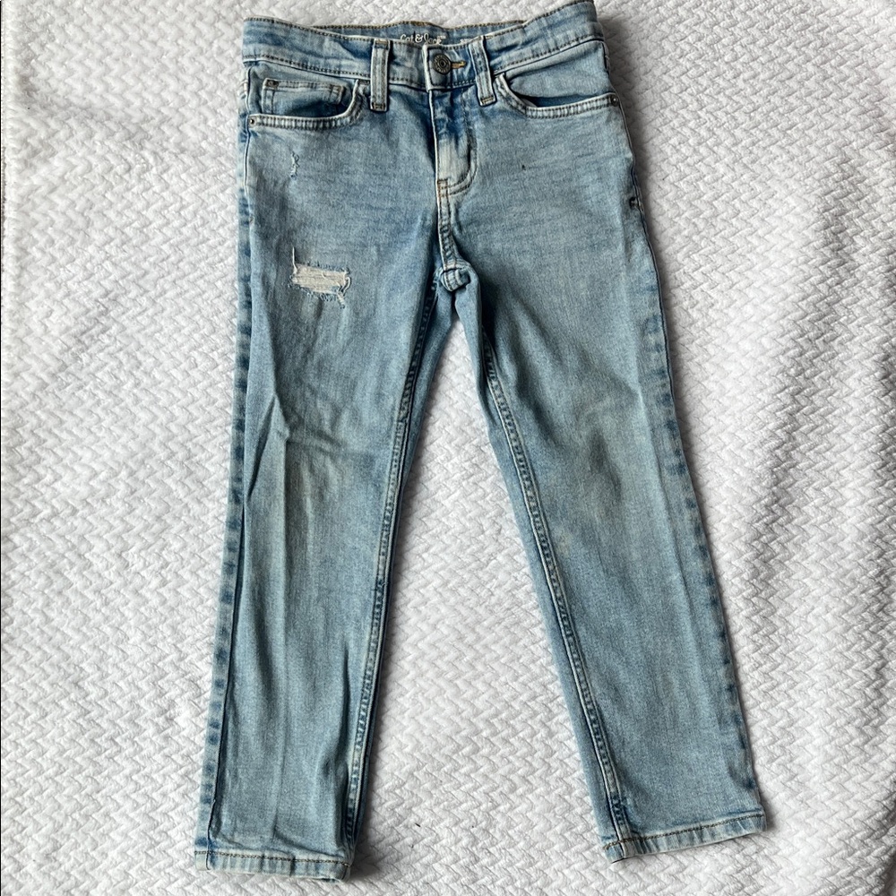 Light Blue Distressed Jeans